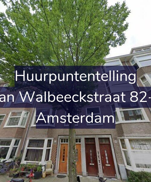 Foto gevel Huurpuntentelling voor Van Walbeeckstraat 82-1, Amsterdam