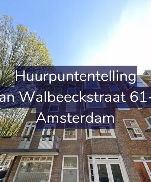 Foto gevel Huurpuntentelling voor Van Walbeeckstraat 61-3, Amsterdam