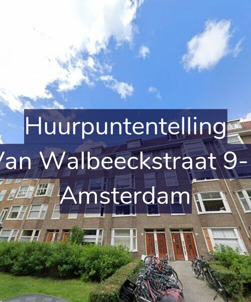 Foto gevel Huurpuntentelling voor Van Walbeeckstraat 9-1, Amsterdam