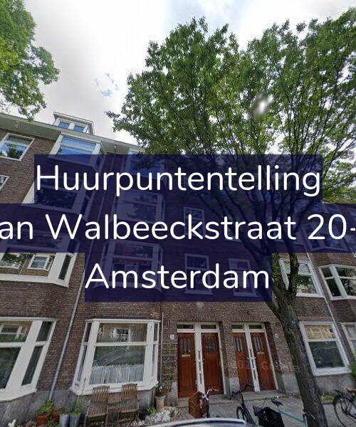 Foto gevel Huurpuntentelling voor Van Walbeeckstraat 20-1, Amsterdam