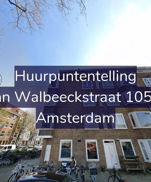 Foto gevel Huurpuntentelling voor Van Walbeeckstraat 105-3, Amsterdam