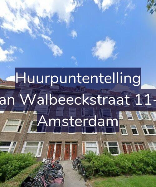 Foto gevel Huurpuntentelling voor Van Walbeeckstraat 11-1, Amsterdam