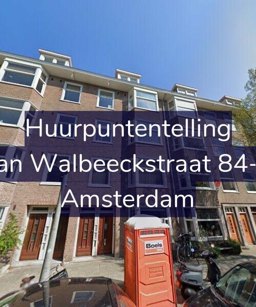 Foto gevel Huurpuntentelling voor Van Walbeeckstraat 84-H, Amsterdam