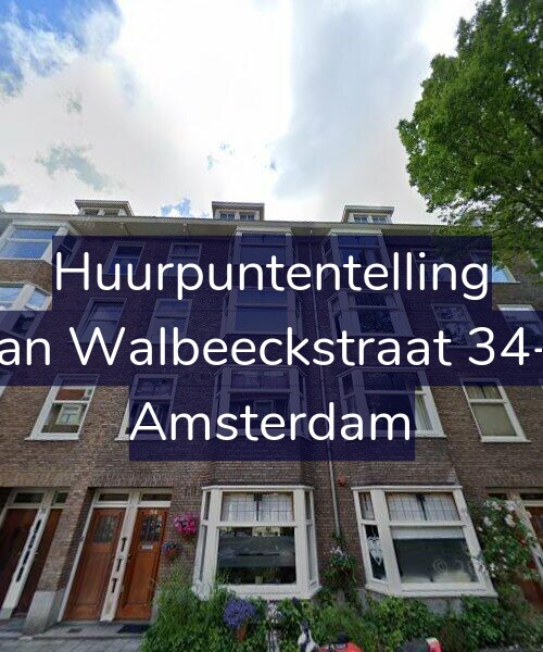 Foto gevel Huurpuntentelling voor Van Walbeeckstraat 34-1, Amsterdam