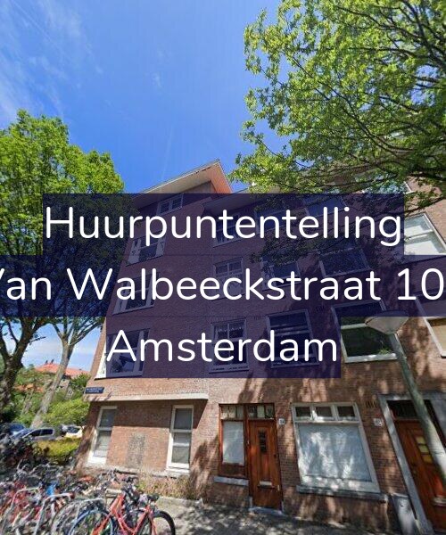 Foto gevel Huurpuntentelling voor Van Walbeeckstraat 104, Amsterdam