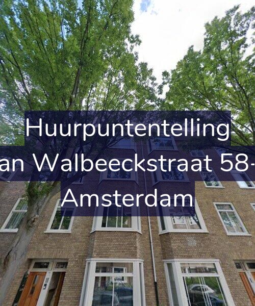 Foto gevel Huurpuntentelling voor Van Walbeeckstraat 58-2, Amsterdam
