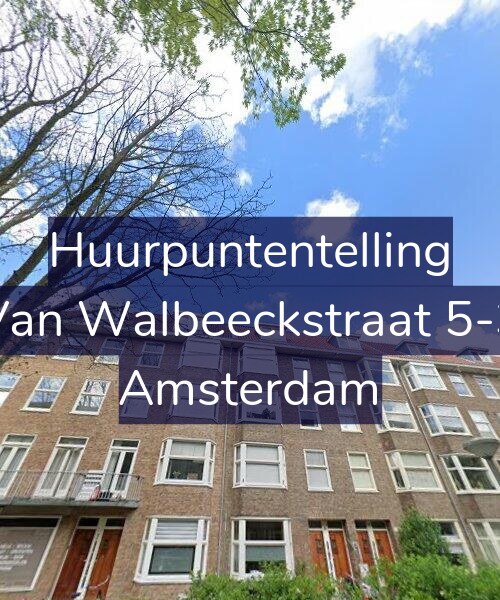Foto gevel Huurpuntentelling voor Van Walbeeckstraat 5-3, Amsterdam