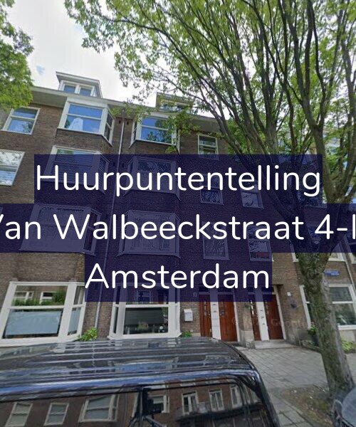 Foto gevel Huurpuntentelling voor Van Walbeeckstraat 4-H, Amsterdam
