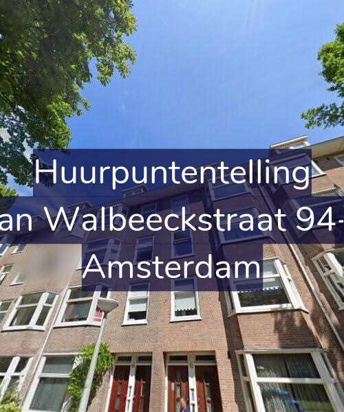 Foto gevel Huurpuntentelling voor Van Walbeeckstraat 94-3, Amsterdam