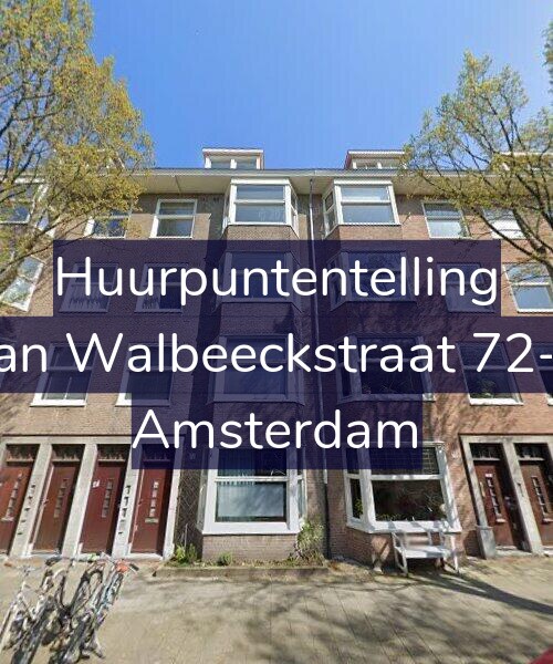 Foto gevel Huurpuntentelling voor Van Walbeeckstraat 72-H, Amsterdam