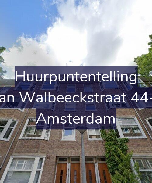 Foto gevel Huurpuntentelling voor Van Walbeeckstraat 44-2, Amsterdam