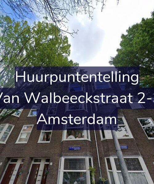 Foto gevel Huurpuntentelling voor Van Walbeeckstraat 2-3, Amsterdam