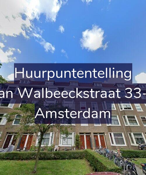 Foto gevel Huurpuntentelling voor Van Walbeeckstraat 33-A, Amsterdam