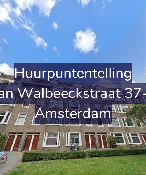 Foto gevel Huurpuntentelling voor Van Walbeeckstraat 37-A, Amsterdam
