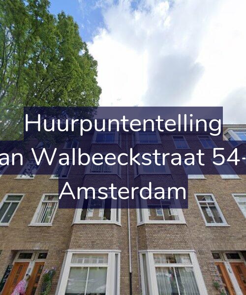 Foto gevel Huurpuntentelling voor Van Walbeeckstraat 54-2, Amsterdam