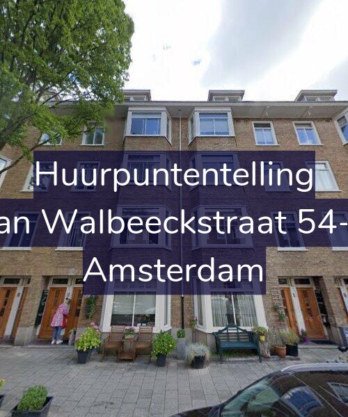 Foto gevel Huurpuntentelling voor Van Walbeeckstraat 54-H, Amsterdam