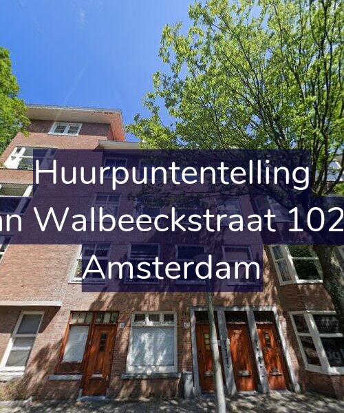 Foto gevel Huurpuntentelling voor Van Walbeeckstraat 102-1, Amsterdam