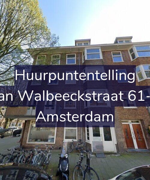 Foto gevel Huurpuntentelling voor Van Walbeeckstraat 61-H, Amsterdam