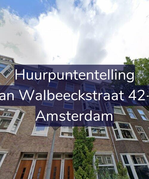 Foto gevel Huurpuntentelling voor Van Walbeeckstraat 42-2, Amsterdam