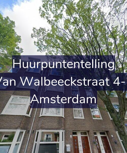 Foto gevel Huurpuntentelling voor Van Walbeeckstraat 4-2, Amsterdam