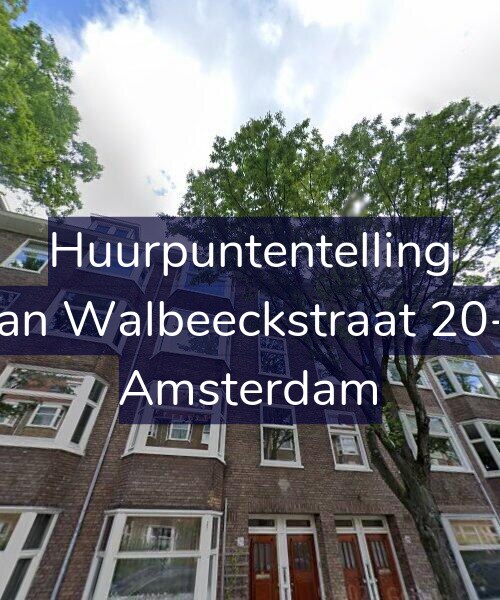 Foto gevel Huurpuntentelling voor Van Walbeeckstraat 20-3, Amsterdam