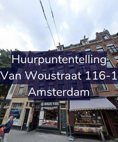 Foto gevel Huurpuntentelling voor Van Woustraat 116-1, Amsterdam
