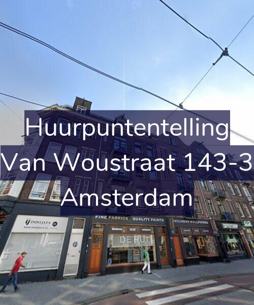 Foto gevel Huurpuntentelling voor Van Woustraat 143-3, Amsterdam