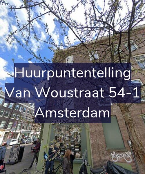 Foto gevel Huurpuntentelling voor Van Woustraat 54-1, Amsterdam