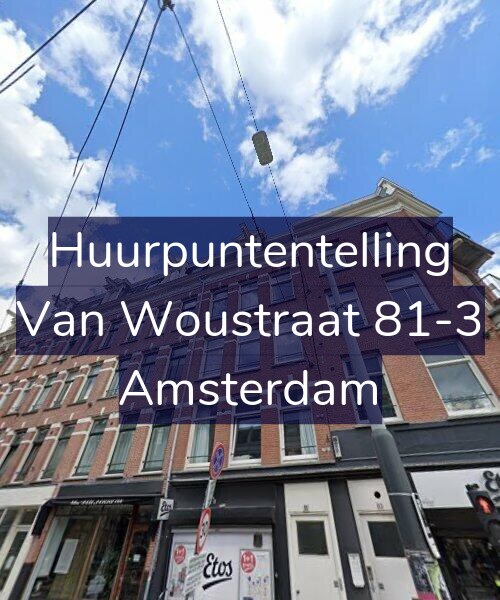 Foto gevel Huurpuntentelling voor Van Woustraat 81-3, Amsterdam