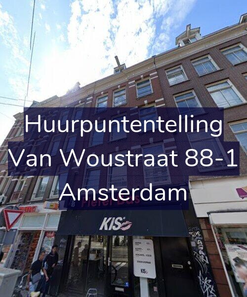 Foto gevel Huurpuntentelling voor Van Woustraat 88-1, Amsterdam