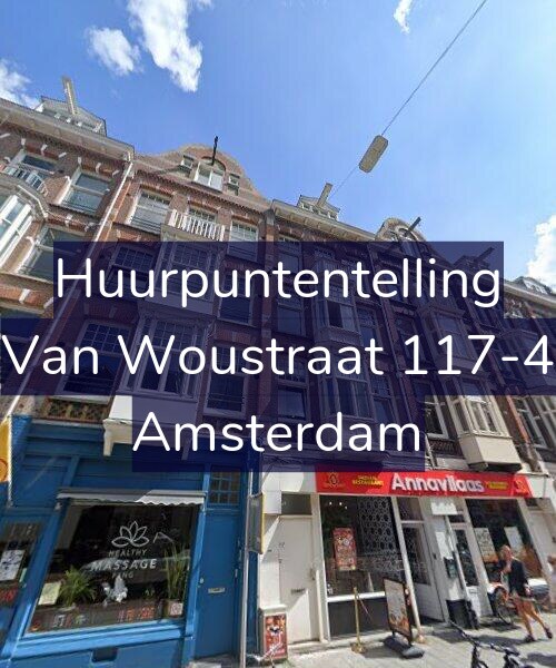 Foto gevel Huurpuntentelling voor Van Woustraat 117-4, Amsterdam