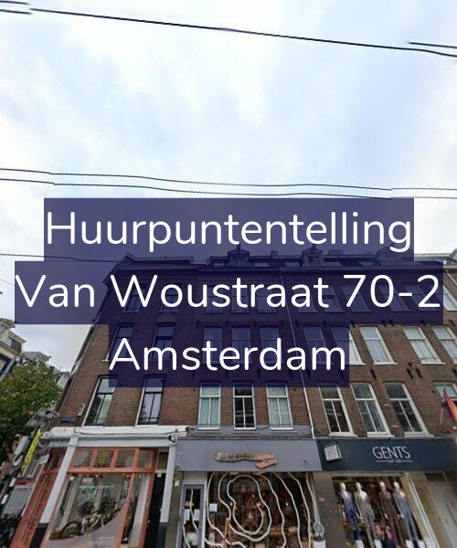 Foto gevel Huurpuntentelling voor Van Woustraat 70-2, Amsterdam