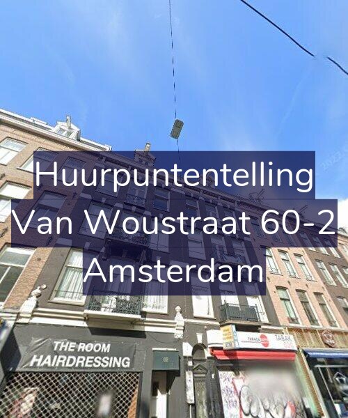 Foto gevel Huurpuntentelling voor Van Woustraat 60-2, Amsterdam