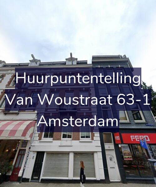 Foto gevel Huurpuntentelling voor Van Woustraat 63-1, Amsterdam