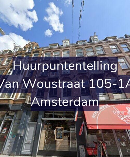 Foto gevel Huurpuntentelling voor Van Woustraat 105-1A, Amsterdam