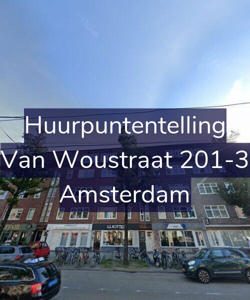 Foto gevel Huurpuntentelling voor Van Woustraat 201-3, Amsterdam