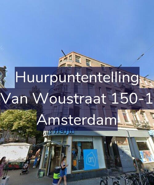Foto gevel Huurpuntentelling voor Van Woustraat 150-1, Amsterdam