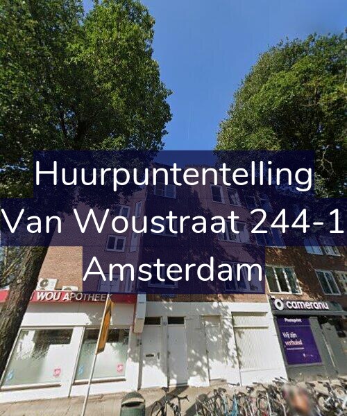 Foto gevel Huurpuntentelling voor Van Woustraat 244-1, Amsterdam