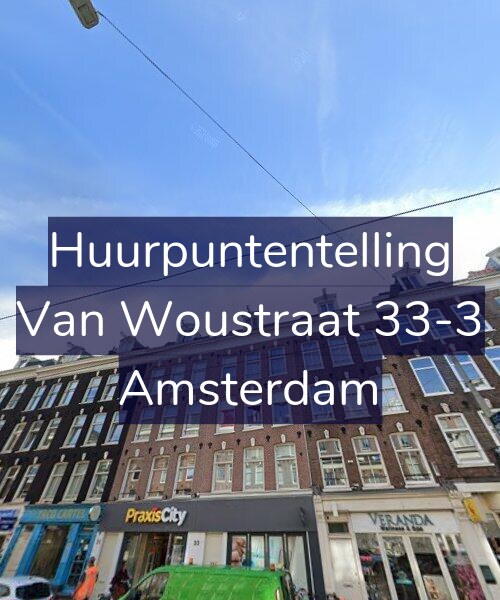 Foto gevel Huurpuntentelling voor Van Woustraat 33-3, Amsterdam