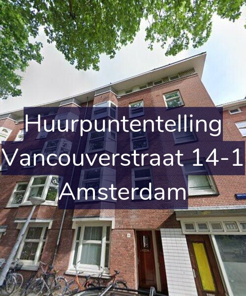 Foto gevel Huurpuntentelling voor Vancouverstraat 14-1, Amsterdam