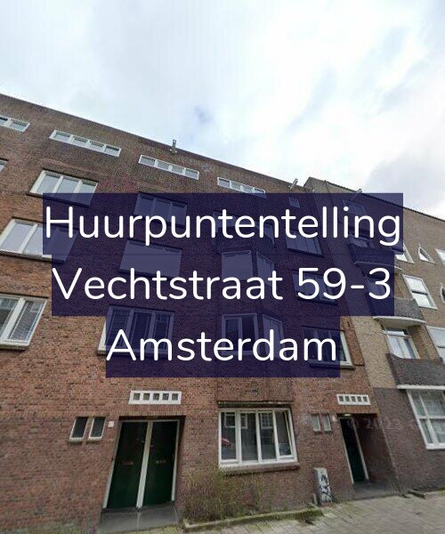 Foto gevel Huurpuntentelling voor Vechtstraat 59-3, Amsterdam