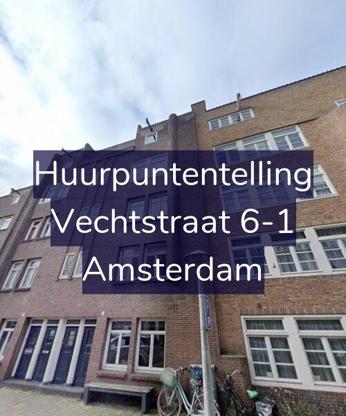 Foto gevel Huurpuntentelling voor Vechtstraat 6-1, Amsterdam