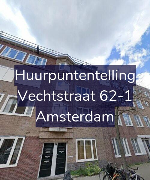 Foto gevel Huurpuntentelling voor Vechtstraat 62-1, Amsterdam