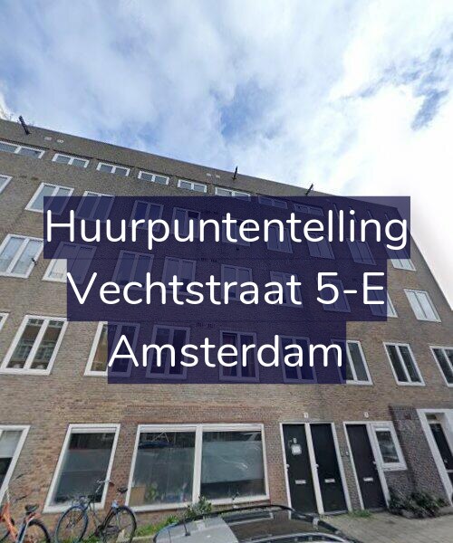 Foto gevel Huurpuntentelling voor Vechtstraat 5-E, Amsterdam