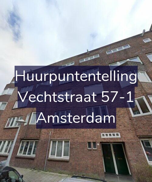 Foto gevel Huurpuntentelling voor Vechtstraat 57-1, Amsterdam