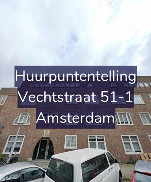 Foto gevel Huurpuntentelling voor Vechtstraat 51-1, Amsterdam