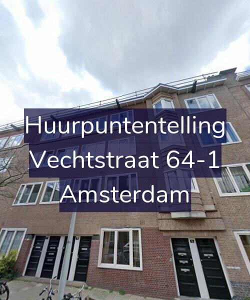 Foto gevel Huurpuntentelling voor Vechtstraat 64-1, Amsterdam