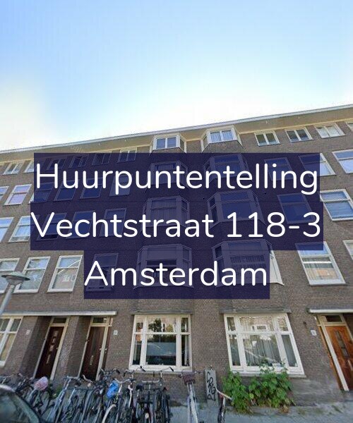Foto gevel Huurpuntentelling voor Vechtstraat 118-3, Amsterdam