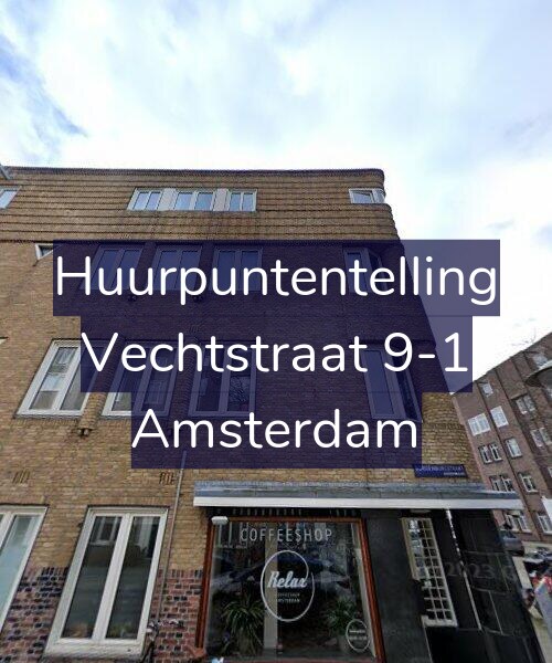 Foto gevel Huurpuntentelling voor Vechtstraat 9-1, Amsterdam