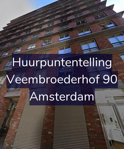 Foto gevel Huurpuntentelling voor Veembroederhof 90, Amsterdam